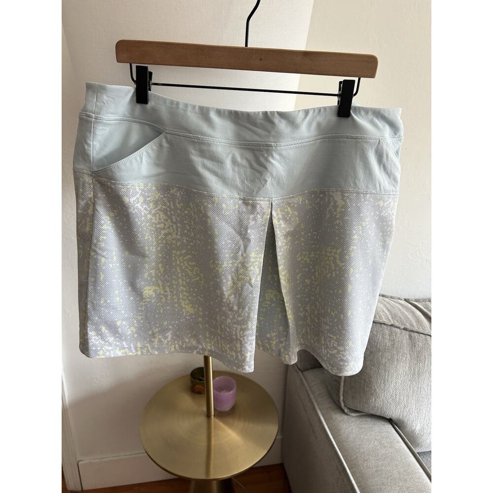 Adidas Golf Women's Soft Blue Tour Mixed Media Skort Size XL Tennis